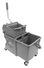 A Picture of product 963-344 Unger Dual Compartment Mop Bucket. 16 qt / 15 L. Gray.