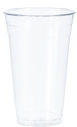 Solo® Ultra Clear™ PET Cold Cups  with Baxter's Coffee Print. 24 oz. 600 count.