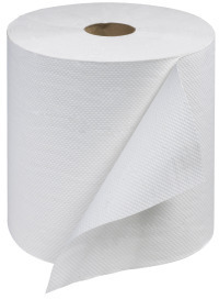 Tork Universal (Core) Hand Roll Towels. 7.9"x800' Embossed White 1-Ply