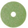 A Picture of product 968-304 3M™ TopLine Autoscrubber Pads 5000 Low-Speed Floor 13" Diameter, Green/Amber, 5/Carton