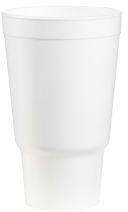 Large Insulated Foam Cups. 30 oz. White. 400 count.