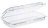 A Picture of product 967-779 StayLock® Hinged Lid Strudel Containers. 13.4 X 6.8 X 2.6 in. Clear. 200 count.