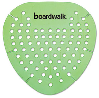 Boardwalk® Gem Urinal Screens,  Lasts 30 Days, Green, Herbal Mint Fragrance