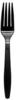 A Picture of product 191-165 Heavy Weight Polystyrene Forks. Black. 1000 count.