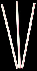 Thin Straws/Stirrers. 5 in. White with Red Stripe. 10000 count.