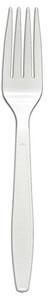 Heavy Weight Polystyrene Forks. White. 1000 count.