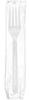 A Picture of product 191-179 Heavy Weight Wrapped Polypropylene Forks. White. 1000 count.