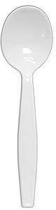 Heavy Weight Polystyrene Soup Spoons. White. 1000 count.