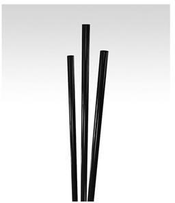 Unwrapped Stirrer Straws. 5 in. Black. 10000 count.