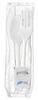 A Picture of product 964-766 Medium Weight Polypropylene 6-piece Cutlery Kits. White. 250 count.