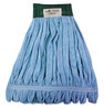 A Picture of product BWK-MWTMB Boardwalk® Microfiber Mop Head,  Wet Mop, Medium, Blue