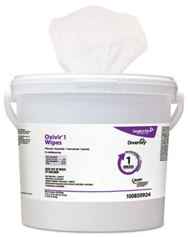 Oxivir 1 Wipes Canisters. 11 X 12 in. 4 count.