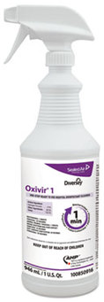 Oxivir 1 RTU Disinfectant Cleaner Spray Bottle. 32 oz. 12 count.