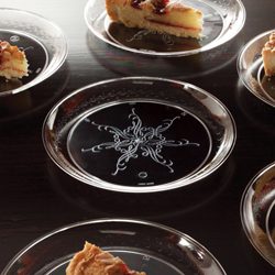 Caterer's Collection Dessert Plates. 6 in. Clear. 12 packs, 20 plates/pack.
