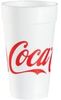 A Picture of product 971-848 Foam Cup.  20 oz.  Coca-Cola Design.  25 Cups/Sleeve.