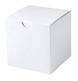 A Picture of product 967-735 GIFT BOX 4X4X4 1-PC WHITE. WHITE GLOSS.