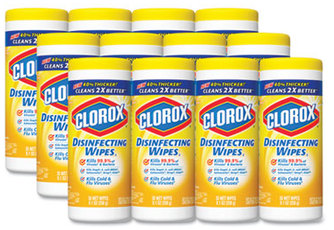 Clorox® Disinfecting Wipes,  7 x 8, Citrus Blend, 35/Canister, 12/Case