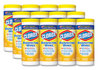 A Picture of product CLO-01594 Clorox® Disinfecting Wipes,  7 x 8, Citrus Blend, 35/Canister, 12/Case
