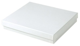 Jewelry Boxes. 6 X 5 X 1 in. White Krome. 50 count.