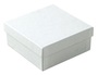 A Picture of product 967-780 Jewelry Boxes. 3.5 X 3.5 X 1.5 in. White Krome. 100 count.