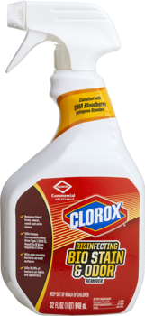 Clorox®  Disinfecting Bio Stain & Odor Remover. Trigger spray. 32 oz. 9 count.