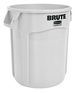 A Picture of product 965-325 Rubbermaid® Commercial Round Brute® Container, Round, Plastic, 20gal, White