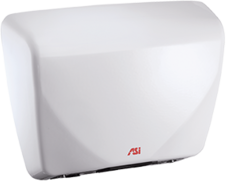 Profile™ Steel Cover Hand Dryer. 14-7⁄16 X 10-13⁄16 X 3-15⁄16 in. White.