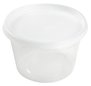 A Picture of product 327-615 AmerCareRoyal Polypropylene Deli Container Combo Packs with Lid. 16 oz. Clear. 240/case.