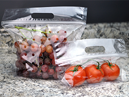 Vented Produce Pouch, 10.75" x 6.25" + 4" BG, 2.50 Mil, 250/Case