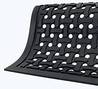 A Picture of product 972-697 Comfort Flow Slip Resistant Anti-Fatigue Commercial Drainage Mat. 3 X 5 ft. Black.