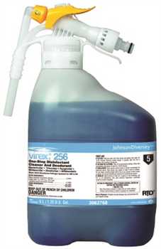 Virex II 256 Disinfectant Cleaner.  5.3 Quart For Use With RTD Chemical Dispenser.  1 Bottle/Case.