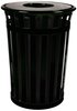 A Picture of product 963-594 Oakley Standard 36Gal Outdoor Receptacle Flat Top Plastic Liner Black
