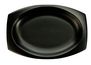 A Picture of product 967-774 Quiet Classic® Laminated Foam Dinnerware Trays. 9 in. Black. 500 count.