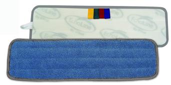 O'Dell 5" x 24" Blue Microfiber Wet Pad with Gray Binding.