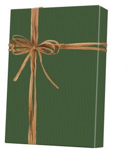 Gift Wrap. 24 in X 417 ft. Dark Green/Kraft.