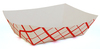 A Picture of product 193-376 SCT Southland™ Red Check Food Trays. #300 (3 lb.). 7-1/5 X 5 X 2 in. 250/sleeve, 2 sleeves/case.