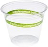 A Picture of product 964-906 Squat Compostable PLA Cups. 9 oz. Clear. 1000 count.