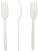 A Picture of product 964-907 Compostable CPLA Forks. 6.5 in. 1000 count.