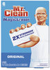 A Picture of product 543-203 Mr Clean Magic Eraser Sponge. 2 3/10 X 4 3/5 X 1 in. White. 6/pack, 6 packs/case, total 36 count.