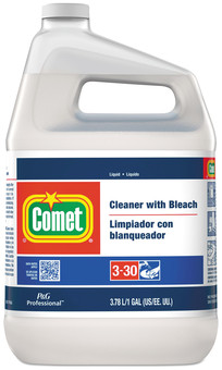 Comet® Cleaner with Bleach. Liquid. 1 gallon bottle. 3 gal/cs. All purpose cleaner/disinfectant.