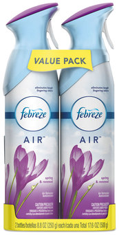Febreze® Air, Spring & Renewal, 8.8 Oz Aerosol, 2/pack, 6 Pack/Case