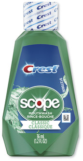 Crest® + Scope Rinse, Classic Mint, 36 mL Bottle, 180/Case.