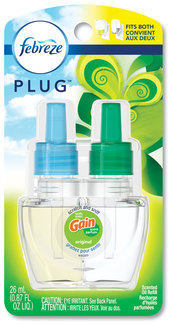 Febreze® PLUG Air Freshener Refills, Gain Original, 0.87 oz, 6/Case.