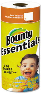 Bounty Essentials 2-Ply Paper Towels, 10.2" x 11" Towel, 40 Towels/Roll, 30 Rolls/Carton
