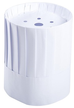 Royal Pleated Adjustable Paper Chef's Hats. 9 in. Tall. White. 24 count.