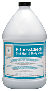 FitnessCheck™ 2 in 1 Hair & Body Wash. 1 gal. Citrus scent.