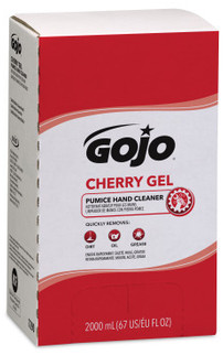 GOJO® Cherry Gel Pumice Hand Cleaner Refill for GOJO® PRO™ TDX™ Dispensers. 2000 mL. Cherry scent. 4 Refills/Case.