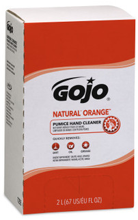GOJO® NATURAL ORANGE™ Pumice Hand Cleaner Refill. 2000 mL. Citrus scent. 4 Refills/Case.