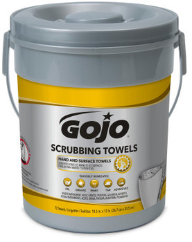 GOJO® Scrubbing Towels. 10.5 X 12 in. 6 canisters.