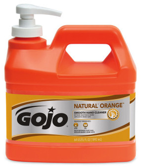 GOJO® NATURAL* ORANGE™ Smooth Hand Cleaner. 1/2 Gallon Size, 2 Gallons/Case.